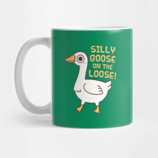 Cute Silly Goose On The Loose Funny Saying Mug